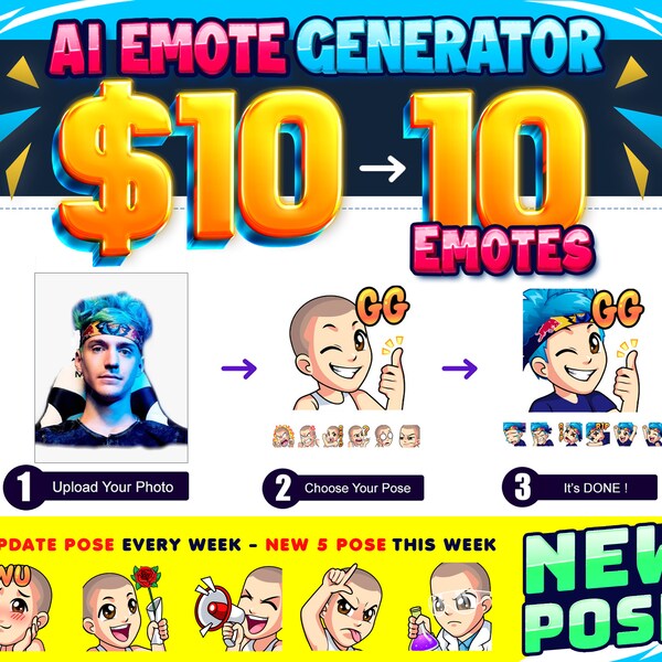 Custom Twitch Emotes Etsy