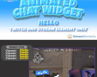 Animated Twitch Chat Widget: StreamElements GIF Overlay