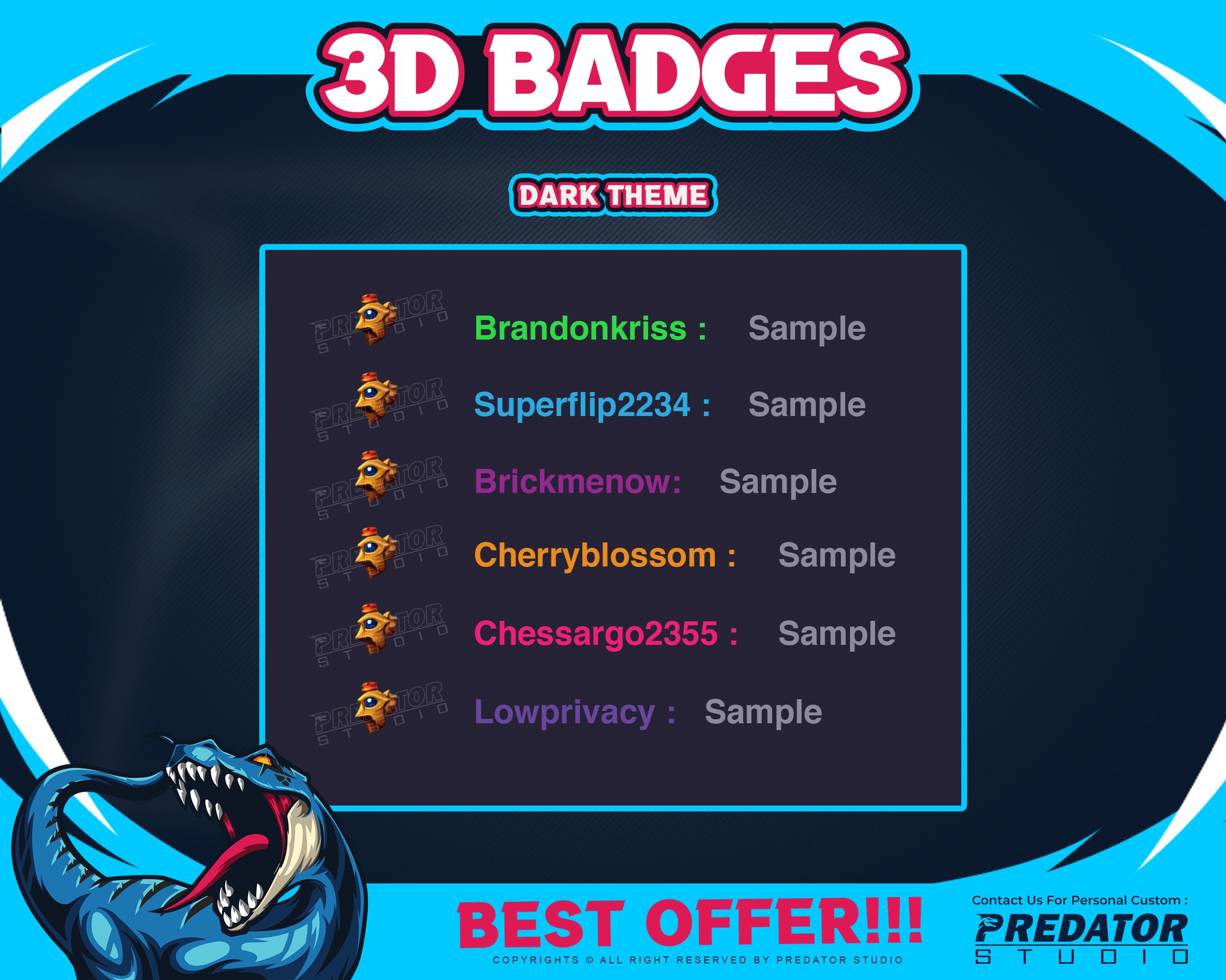 Twitch Sub Badges Sub Badges Twitch Sub Badges Badges Game Etsy México