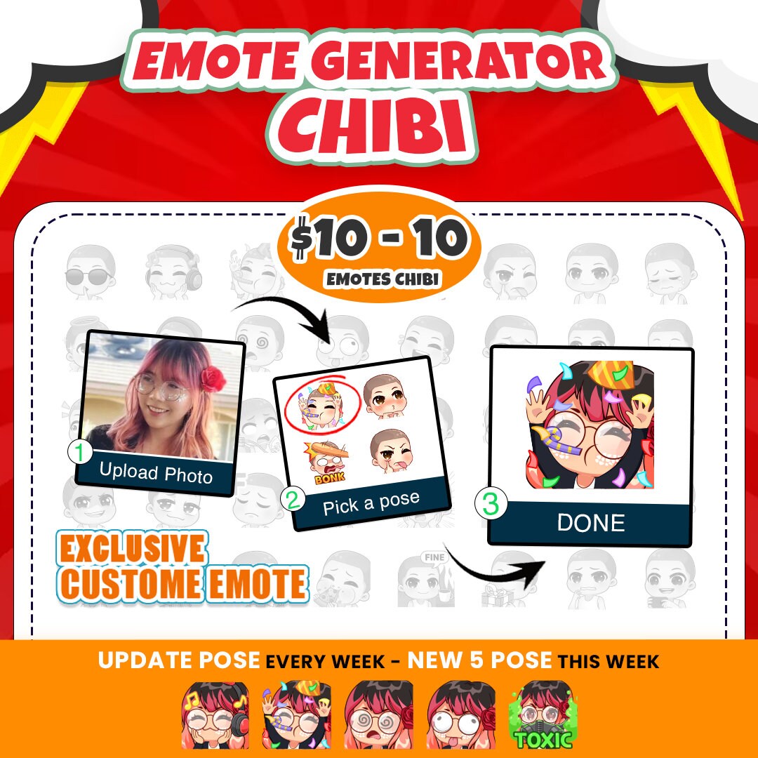Exclusive Custom Chibi Twitch Emotes Elevate Your Stream With Unique