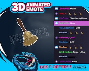 Emote de honte animé en 3D : emote de diffusion Twitch/Discord (GIF et PNG)