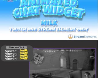 Animated Milk Chat Widget for Twitch Streams (StreamElements)