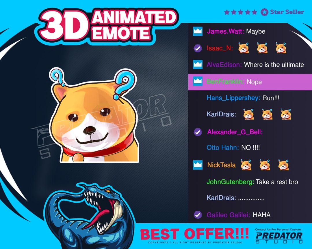 GGWP 3D Animated Emote, Emote Text, Twitch Emote, Kick Emote, Discord  Emotes, Emote Commission, Cute Emotes, Chibi Emotes, Kawaii Emote