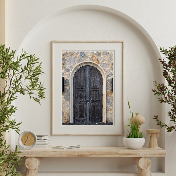 Rustic Door Wall Art Stone Texture With Warm Tones Beige Etsy