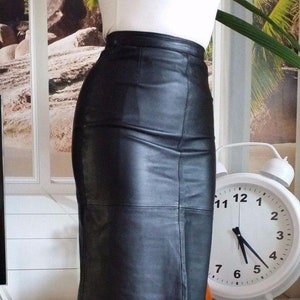 Handmade leather skirt, leather skirt black leather skirt, long leather skirt, leather midi skirt, plus size skirt, leather long skirt