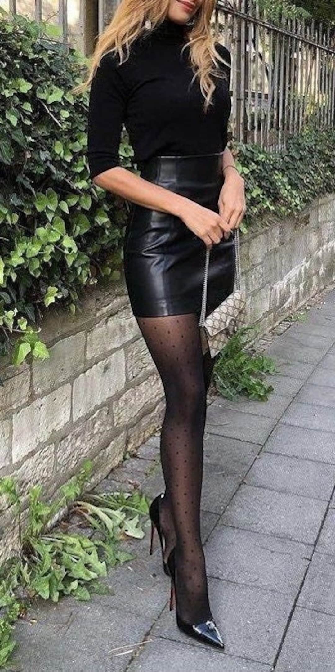 Handmade Lambskin Leather Mini Skirt, High Waist Clubwear - Etsy