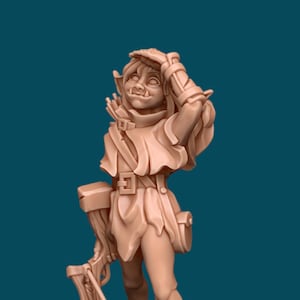 Ourgh Jr, a Goblin Girl | D&D TTRPG Miniature | Awkward Penguin Minis