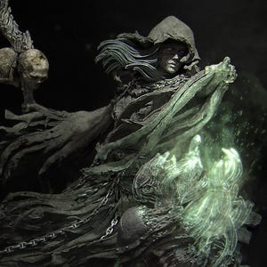 Grim Reaper | Garage Resin Kit Statue | D&D TTRPG Fantasy Miniature | Nerikson