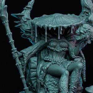 The Fungal Queen | Tabletop Scale | D&D Ttrpg Monster Miniature Statue | Witchsong Miniatures