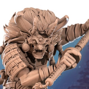 Oni Samurai | Tabletop Scale | D&D Ttrpg Miniature | Bite The Bullet