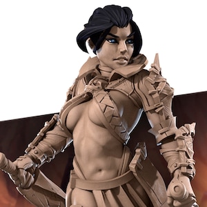 Exotic Lilith | Fighter Cursed Woman Pinup SFW NSFW Model Miniature | Bite the Bullet