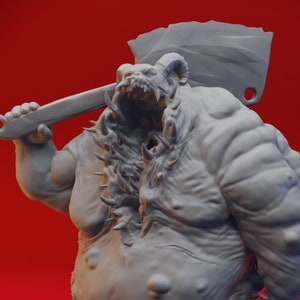 Gluttony Demon | TABLETOP SCALE | TTRPG Monster Miniature | Yasashii Kyojin Studio