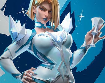 1:12 White Queen | Garage Kit Figure Game Comic Fan Art | h3LL creator