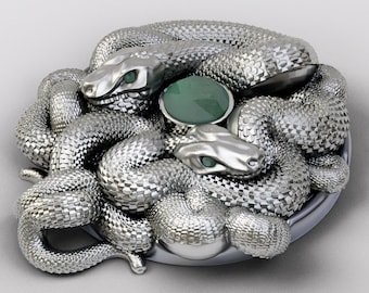 Amuleto de reptiles / Accesorio para juegos LARP TTRPG / Rompecabezas y accesorios / Impresión 3D