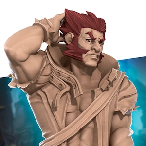 Exotic Jack Hugeman | Worgen Werewolf Pinup SFW NSFW Model Miniature | Bite the Bullet