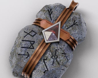 Amuleto de la Antigua Escritura / Accesorio para juegos LARP TTRPG / Rompecabezas y accesorios / Impresión 3D