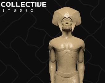 Pharaoh Statue | D&D Scatter Miniature | Collective Studio | 3D Print