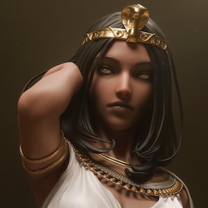 1:12 Cleopatra | Resin Garage Kit Figure Historical Person | CA 3D Studios