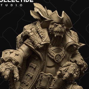 Krog, Tortle Pirate | Tabletop Gaming Mini or Display Figure | Collective Studio