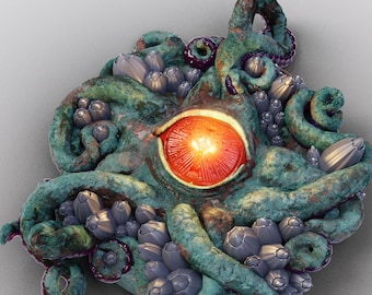 Amuleto de telepatía / Accesorio para juegos LARP TTRPG / Rompecabezas y accesorios / Impresión 3D