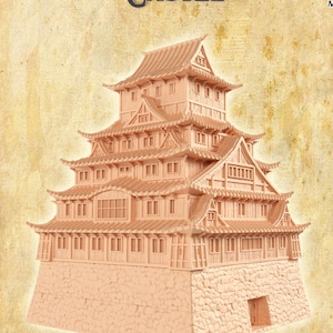 Japanese Castle | D&D TTRPG Playable 3D Printed Building Terrain Scenery | MiniatureLand