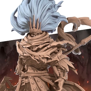 Bullet Dark Souls, Lord Of The Storm | Tabletop Scale | D&D Ttrpg Miniature | Bite The Bullet | Unpainted, Unplated Resin 8K