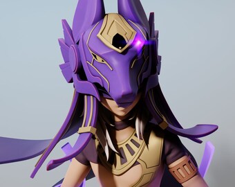 Cyno | Resin Garage Kit Sculpture Anime Video Game Fan Art Statue | Gray World Corporation | 3D Print