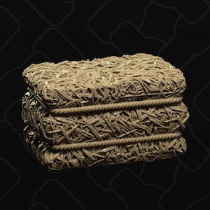 Hay Bale | D&D Scatter Miniature | Collective Studio