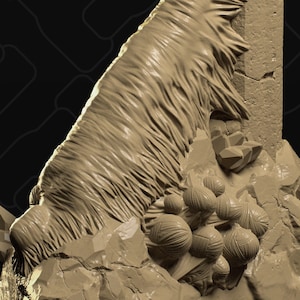 Cave Pillar, Spider Pillar Victim | D&D Scatter Miniature | Collective Studio