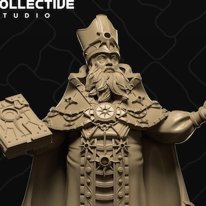 Father Graham, Priest, Bishop, Holy Man | Tabletop Gaming Mini or Display Figure | Collective Studio