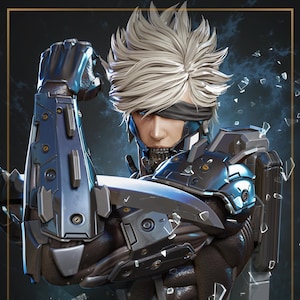 1:10 Cyborg Soldier | Resin Garage Kit Figure Game Fan Art | Nomnom Figures