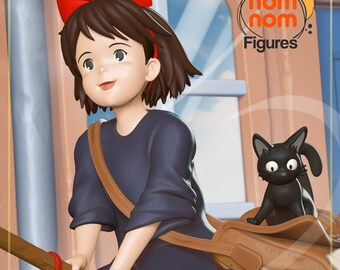 1:10 Delivery Witch | Resin Garage Kit Figure Anime Fan Art | Nomnom Figures | 3D Print