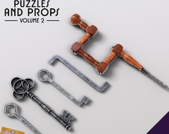Herramientas de ladrones / Accesorios para juegos de rol LARP, DnD, TTRPG / Rompecabezas y accesorios / Impresión 3D