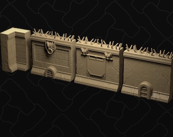 Arena modular / Paredes de miniaturas dispersas de D&D / Estudio colectivo / Impresión 3D