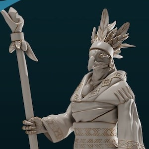 Aarakocra Druid | D&D Ttrpg Miniature | Dnd Is A Woman | No Base