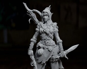 Goblin Fighter Femminile 1 &ndash; Miniatura Galaad Per Dungeons And Dragons