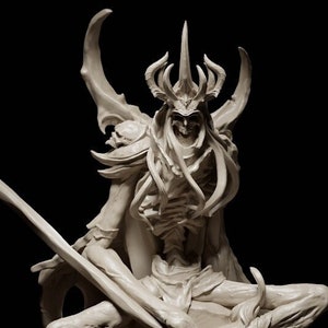 Abeloth The Impaler, Boss Monster Lich Undead Wraith | TABLETOP SCALE | TTRPG Miniature | Cripta Studios