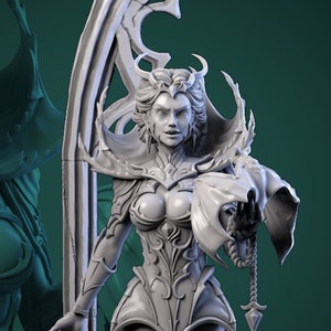 Mistress of Blood | TTRPG Miniature | White Werewolf Tavern | Unpainted, Unplated Resin 8k