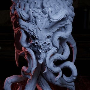 Elder Brain, Lovecraftian Monster | TABLETOP SCALE | TTRPG Miniature | Cripta Studios