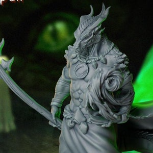 Scdralvk, Chosen of the Dragon Empress, Dragonborn | Tabletop Gaming Miniature | TPKLab