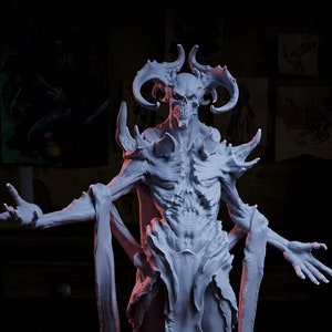 Vecna, Boss Monster Death God Archlich | Tabletop or Display Scale | TTRPG Miniature | Cripta Studios