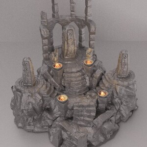 Runas antiguas / Terreno de construcción impreso en 3D jugable para D&D TTRPG / MiniatureLand