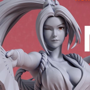 1:10 Queen of Fighters | Resin Garage Kit Figure Game Fan Art | Nomnom Figures