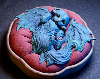 Caligo Chibi, Tressym Kitten | Tabletop or Display Scale | D&D TTRPG Miniature | Cripta Studios | 3D Print