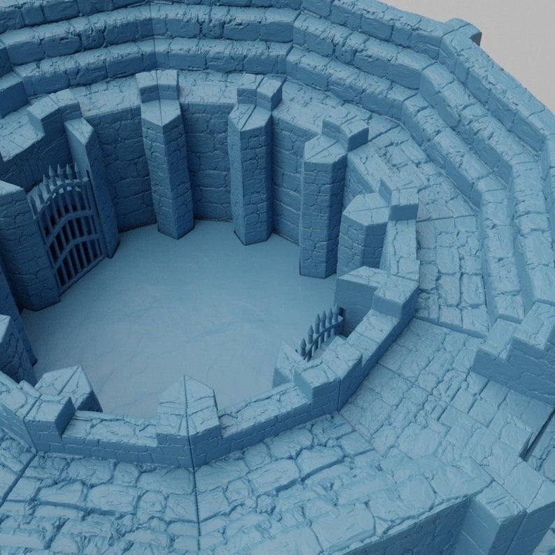 Medieval Arena Playable 3D Printed Building Miniatureland - Etsy