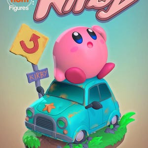 Little Pink Vacuum Ball | Resin Garage Kit Figure Game Fan Art | Nomnom Figures | 3D Print