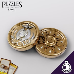 Elven Coin | DnD TTRPG LARP Gaming Prop | Puzzles & Props | 3D Print