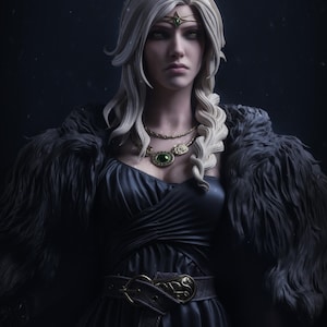 1:12 Norse Goddess of Love and War, Freya | Resin Garage Kit Mythology | CA 3D Studios