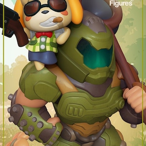 Chibi Doomed Friendship | Resin Garage Kit Figure Video Game Fan Art | Nomnom Figures | 3D Print