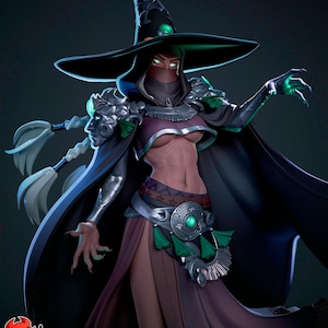 1:12 Goddess of Witchcraft | Resin Garage Kit Figure Game Fan Art | h3LL creator